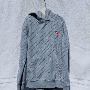 Levi's Heather Gray Logo Kids Sweat Shirt Size 5/6
